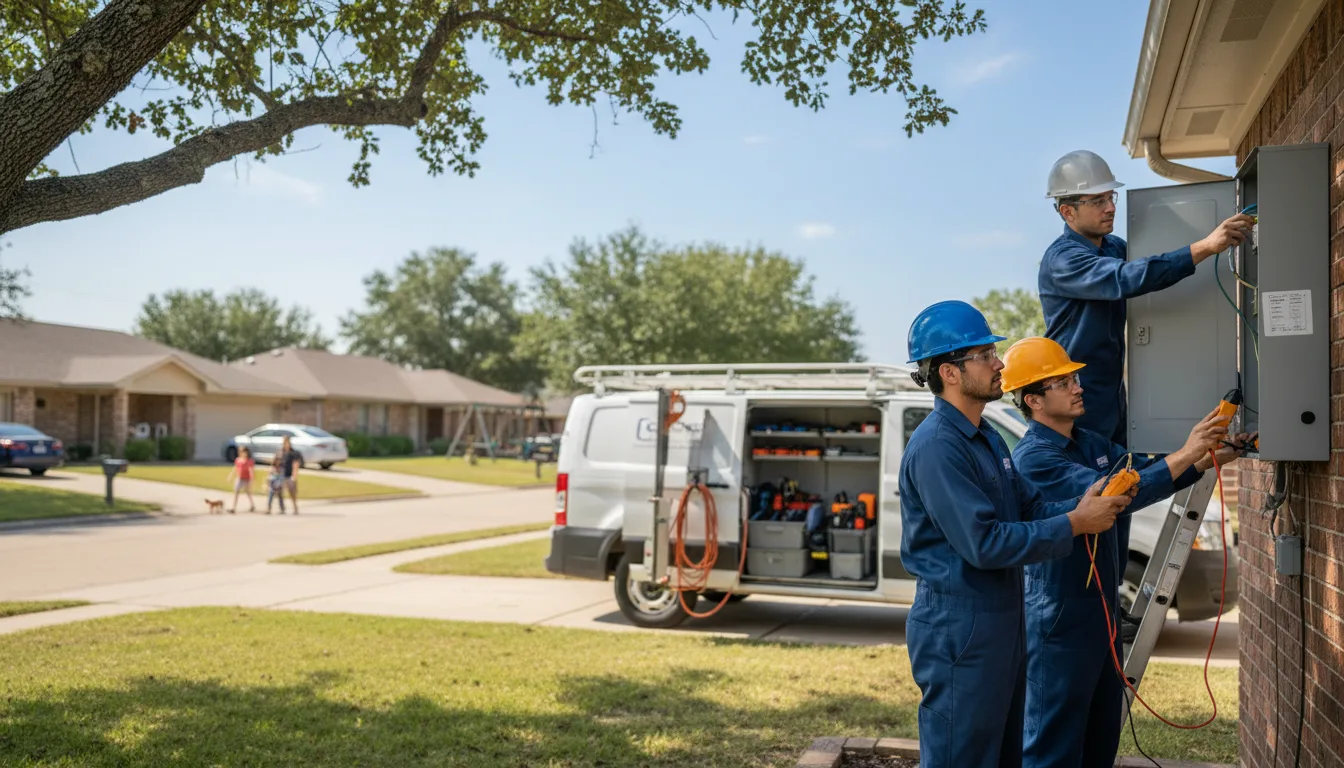 Certified electrician providing emergency electrical services in Wynne, AR